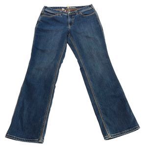 Carhartt Blue Straight Leg Jeans Durable Denim
